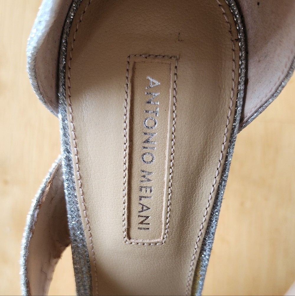 Antonio Melani Glittering Silver Heels - Picture 4 of 9